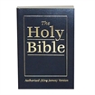 blue vinyl king james version small bible front cover