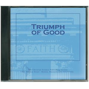 Triumph of Good pamphlet on CD blue front cover