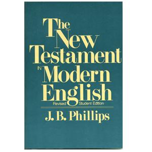 The New testament Modern English Bible by J.B. Phillips blue cover