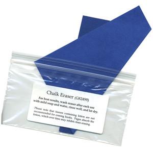 Cloth chalk eraser in plastic bag