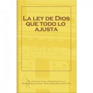 God's Law of Adjustment pamphlet in Spanish, yellow cover
