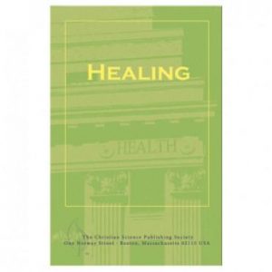 Healing pamphlet green front cover