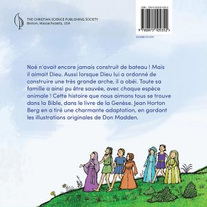 Children's book Noah's Ark back cover in French