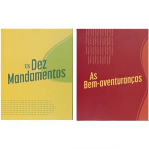Children's 10 commandments and beatitudes card in Portuguese