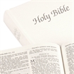 White leather King James Version Bible